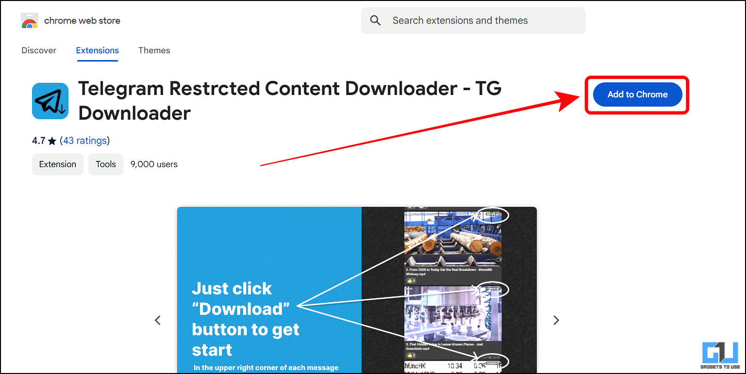 Telegram video downloader