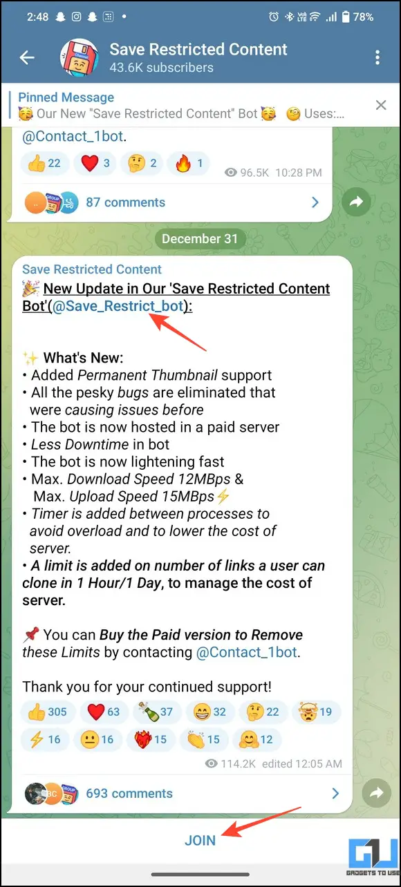 Telegram video downloader