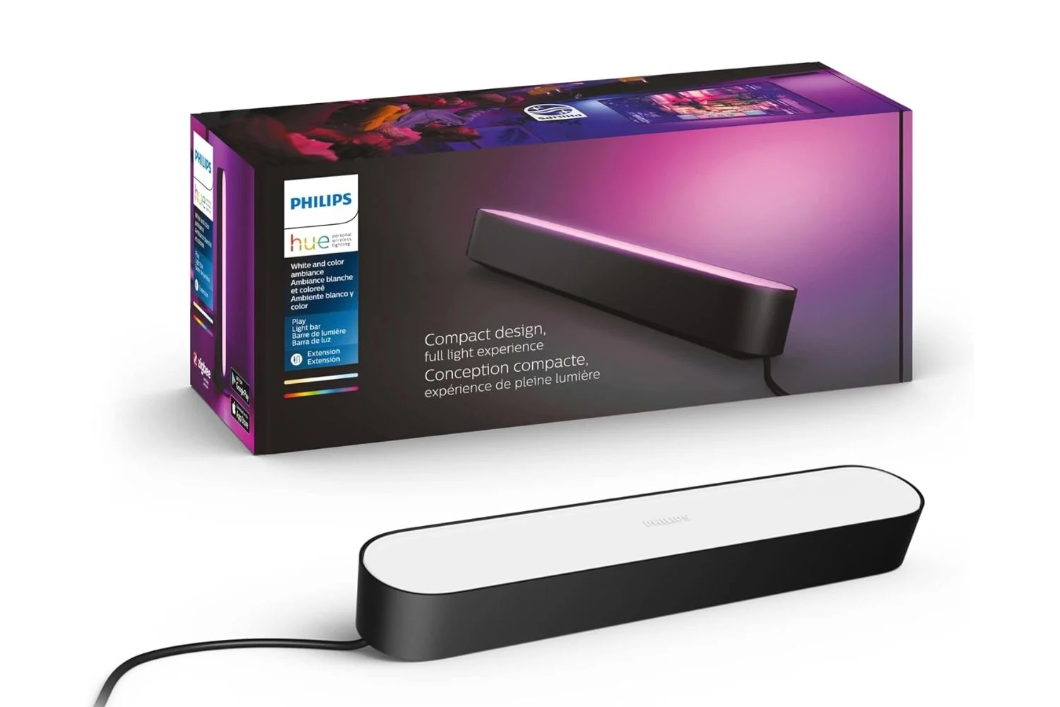 Extensia de bară de lumină inteligentă Philips Hue la cel mai mic preț, generând milioane de culori